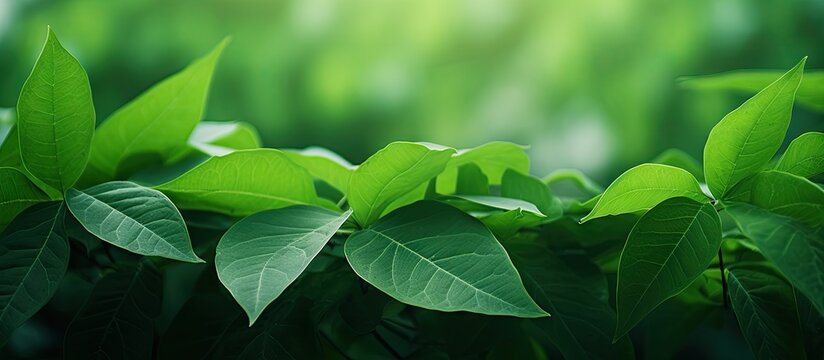 Vibrant Green Leaves providing a Refreshing Natural Background in High Definition