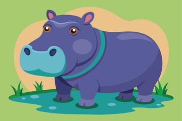 Hippopotamus Illustration Design