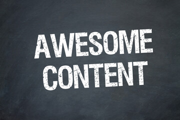 Fototapeta premium Awesome Content 