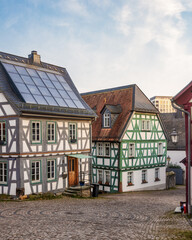 Old half-timbered houses in Idstein, Hesse, Germany