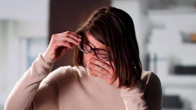 Tired Exhausted Eye Pain