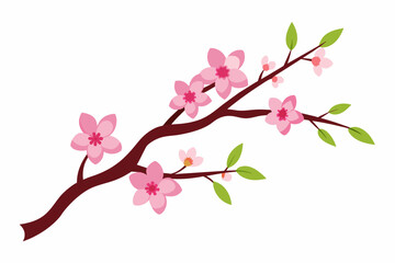 Cherry Blossom Vector Art Isolated on a clean background