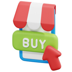 purchase 3d render icon illustration