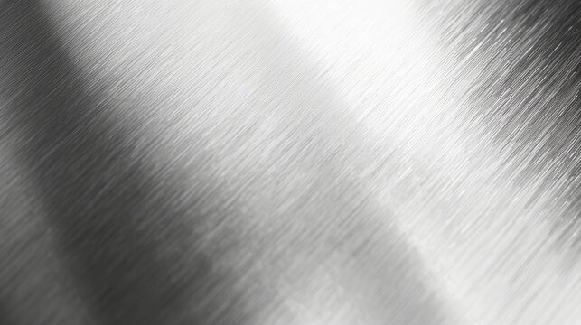 Shiny silver metal texture with brushed finish