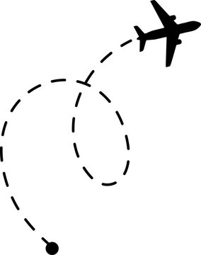 Airplane Dotted Line