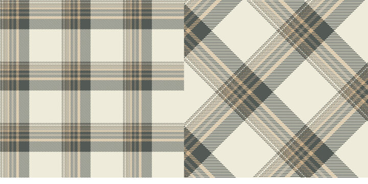 Vector checkered pattern or plaid pattern . Tartan, textured seamless twill for flannel shirts, duvet covers, other autumn winter textile mills. Vector Format