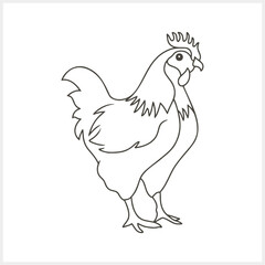 Chick icon isolated. Doodle easter animal symbol. Hand drawg art line. Sketch vector stock illustration. EPS 10