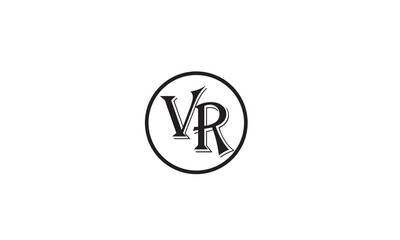 VR, RV , R  ,V, Abstract Letters Logo Monogram	