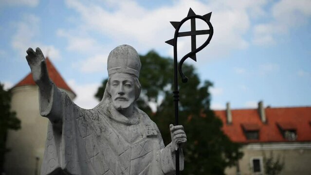 Monument St. Adalbert in Paslek, Poland