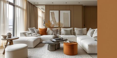 Fototapeta na wymiar interior of a bedroom, modern design sofa ideas, vintage sofa cloths