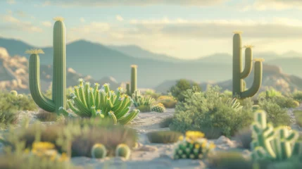 Sierkussen landscape of cactus in the desert  © ananda