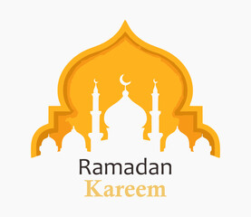 Ramadan greeting social media size vector