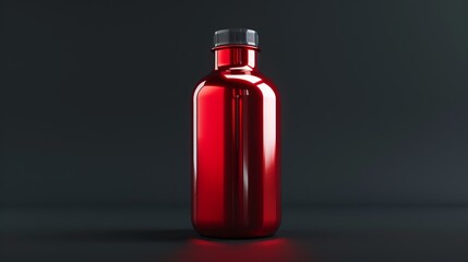 illustration 3d rendering of packaging bottle 
