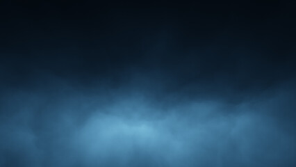 Realistic dark blue cloud of smoke illustration background. - 753557754