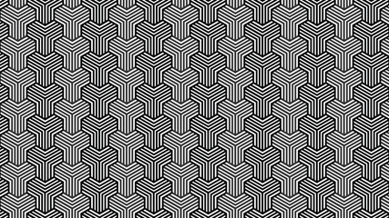 Vector Seamless Pattern Stylish Geometric Texture Modern Abstract Background Gray and Black Color