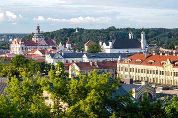 Panoramic summer view of Vilnius and Church of St. Casimir, Lithuania - 753561199