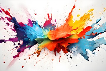 Abstract Artistic Paint Splatters: Expressive and vibrant paint splatters, adding a touch of abstract and contemporary art to any space.

