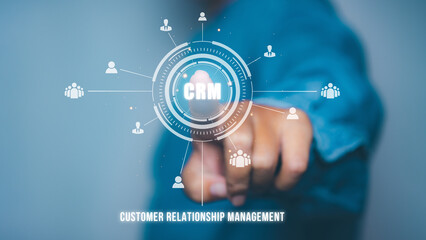 Customer Relationship Management, CRM, Employees recruitment business job.
