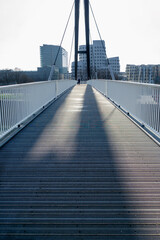Düsseldorf, Brücke im Medienhafen