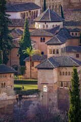The Alhambra palace in Granada, Andalusia,  Spain - obrazy, fototapety, plakaty