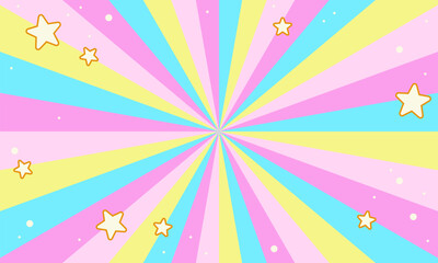 Abstract bright background with stars. Abstract cute background with little stars. Decoration banner themed Lol surprise doll girlish style. Invitation card template