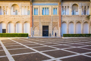 Fototapeta na wymiar The royal Alcazar palace of Seville, Andalusia, Spain