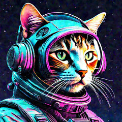 A Cat Astronaut
