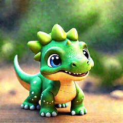 Cute Cartoon baby Dragons