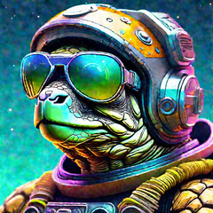 A Tortoise Astronaut