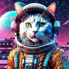 A Cat Astronaut