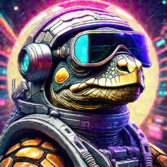 A Tortoise Astronaut