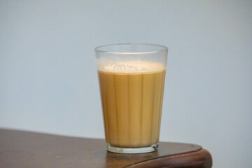 Traditional coffee with milk known in Brazil as pingado