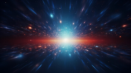 IT data and information display in modern particle energy flow, background, wallpaper