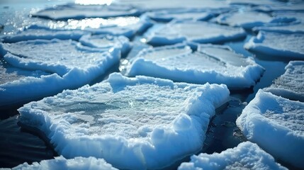 Polar ice melting, climate changes 