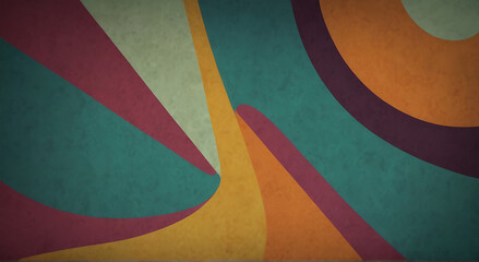 Minimalist style retro color gradient abstract background. 