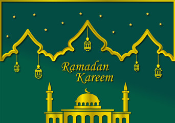 Ramadan Kareem Wallpaper Design Template 