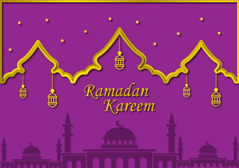 Ramadan Kareem Wallpaper Design Template 