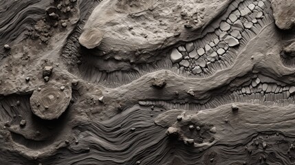 Fossilized fuel texture background. Microscopic view. Ai Generative