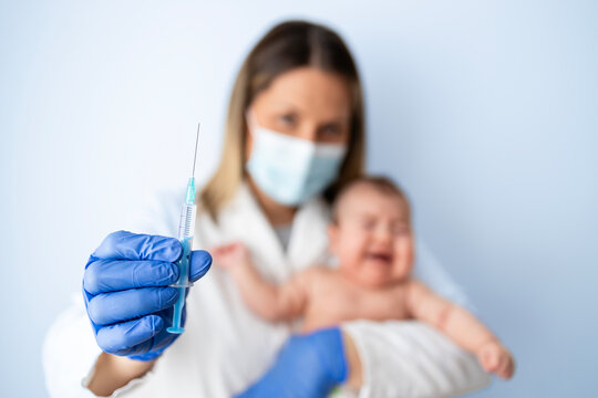 Babies vaccination and immunization healthcare.