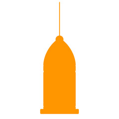 Yellow Lantern Ramadan Kareem Vector Icon 