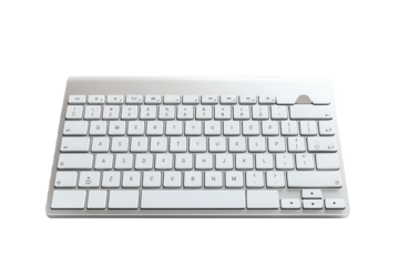 A isolated black computer keyboard for office work or data entry