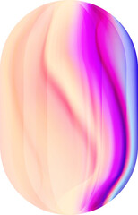 Abstract Oval Shaped Background in Vivid Fluid Colors