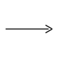 Black arrow pointer cursor, Arrow silhouette icon, Vector element isolated on white.