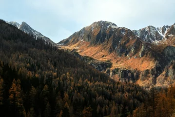 Fototapete Höhenskala autumn in the mountains