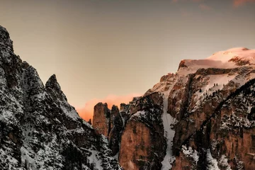 Wall murals Height scale sunset in the mountains