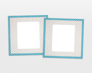 Vintage Blank Film Photo Slide Mounts With Alpha