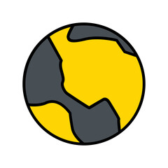 Earth Globe Vector Icon