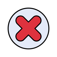 Obraz premium Cancel Vector Icon