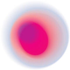 Abstract Colorful Gradient Circle with Soft Blurred Transparent Edges