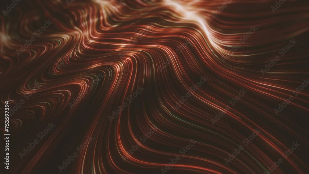 Poster abstract streaming lines background/ animation of an abstract background of flowing and streaming li